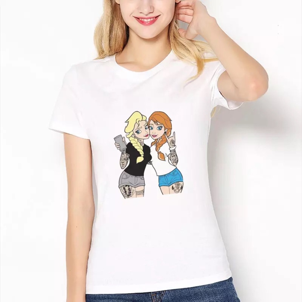 Women’s Tattooed Frozen T shirt. NWOT